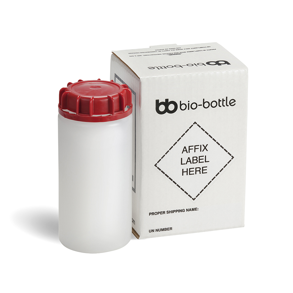 Red bio-bottle